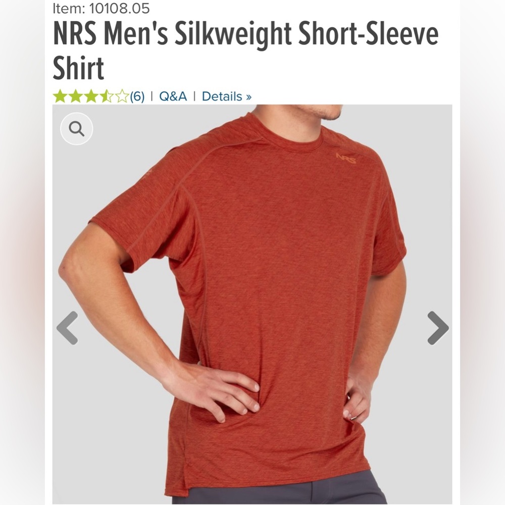 NRS Silkweight T-shirt with UPF 50+